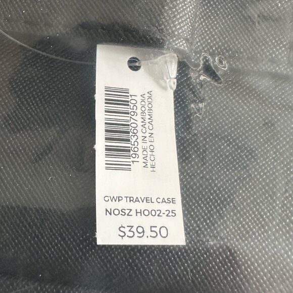 Chico's Travel Case Black NWT Zip Close Bag - Picture 6 of 7